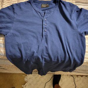 Goodlife Blue S/S Scalloped Henley